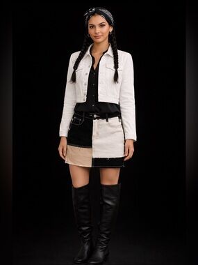 Vintage Polo Jeans Co Ralph Lauren White Denim Jacket Size Small